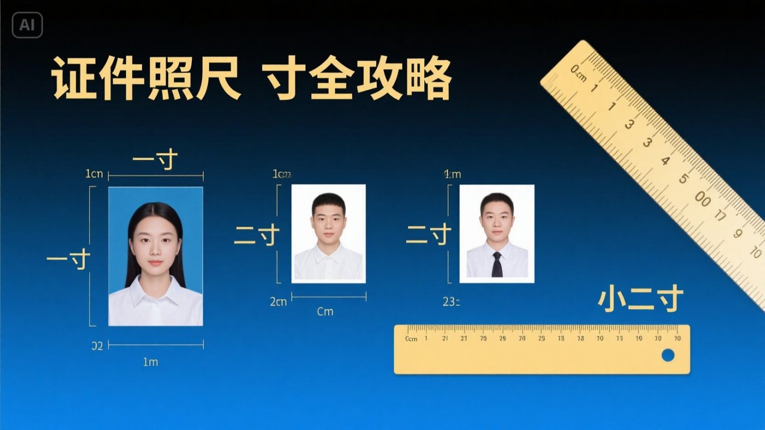 两寸证件照尺寸大小完整指南 - 报名照 - 考试证件照在线制作平台